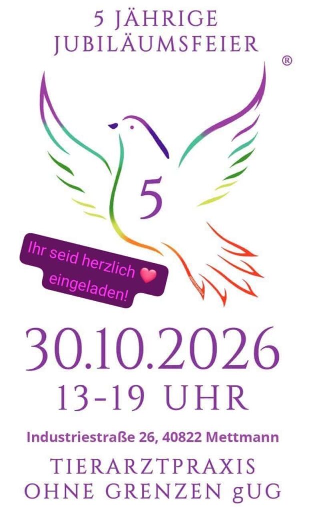 Einladung 5 jährige Jubifeier
